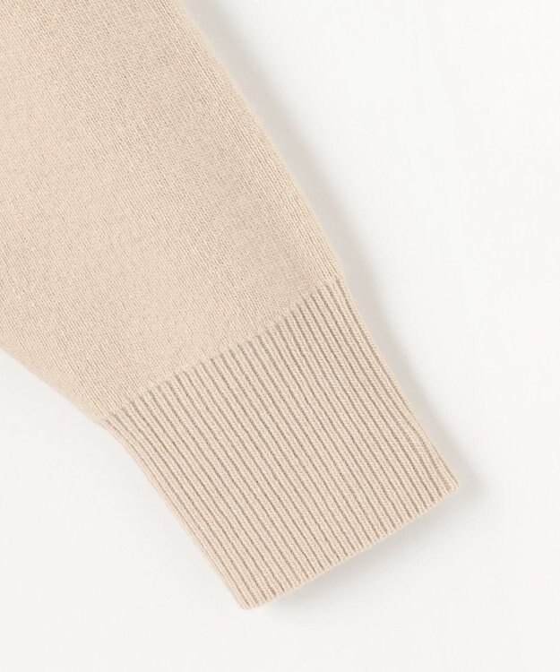 J.PRESS LADIES L CAT ジップアップ ブルゾン ニット ベージュ系