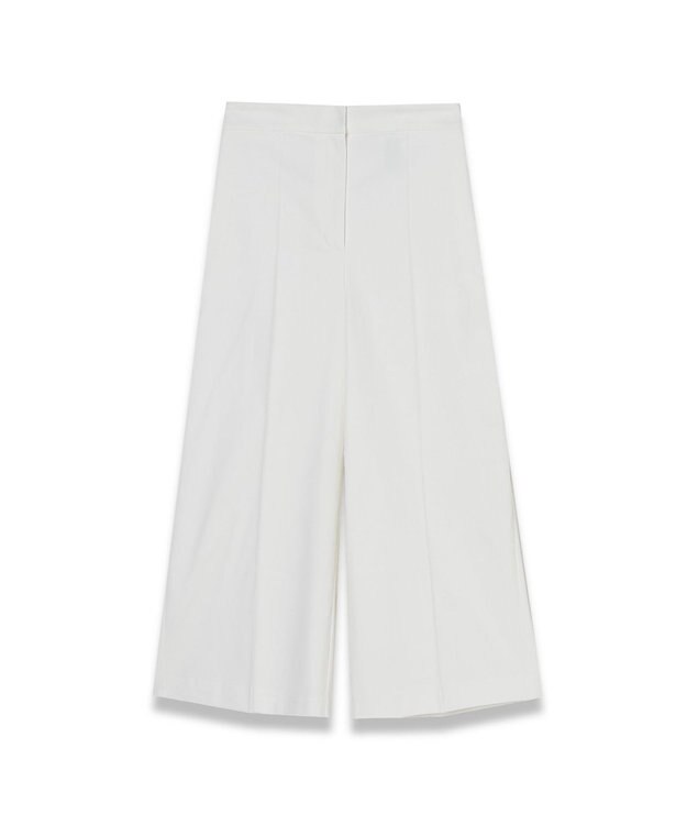 JOSEPH ライトギャバジンストレッチ　ワイドトラウザーズ Ivory