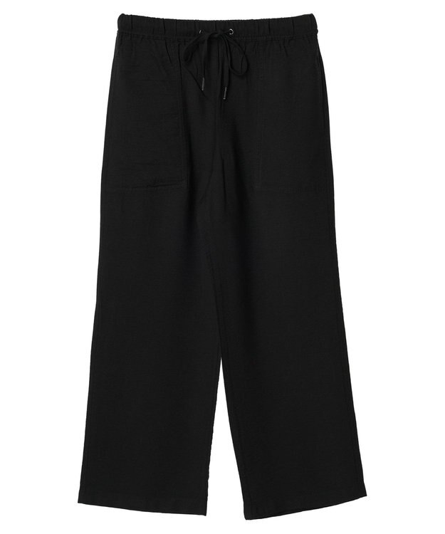 AMERICAN HOLIC 接触冷感Ｗポケットワイドパンツ Black