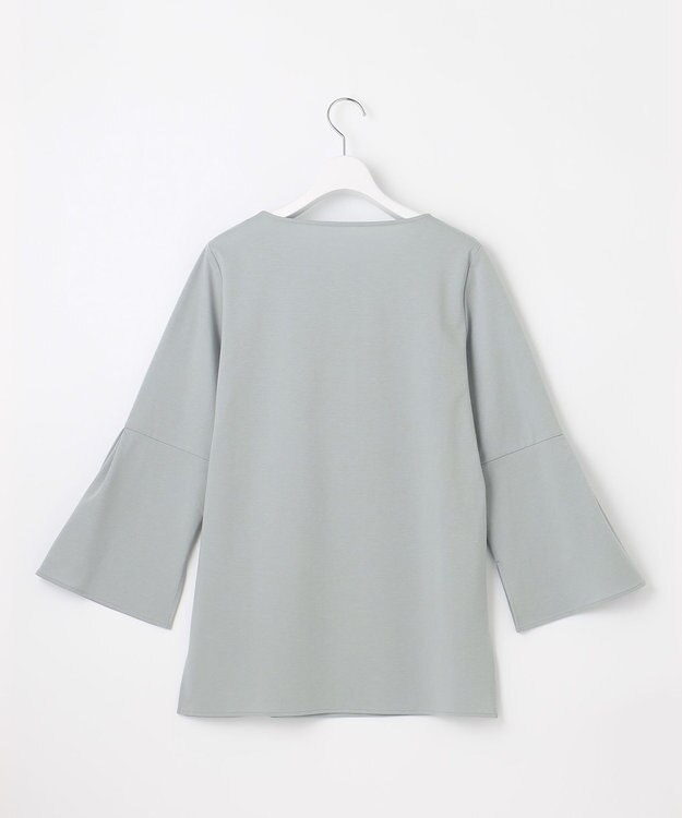 自由区 S 【洗える】エッセンシャルポンチクルーネック カットソー ライトグリーン系