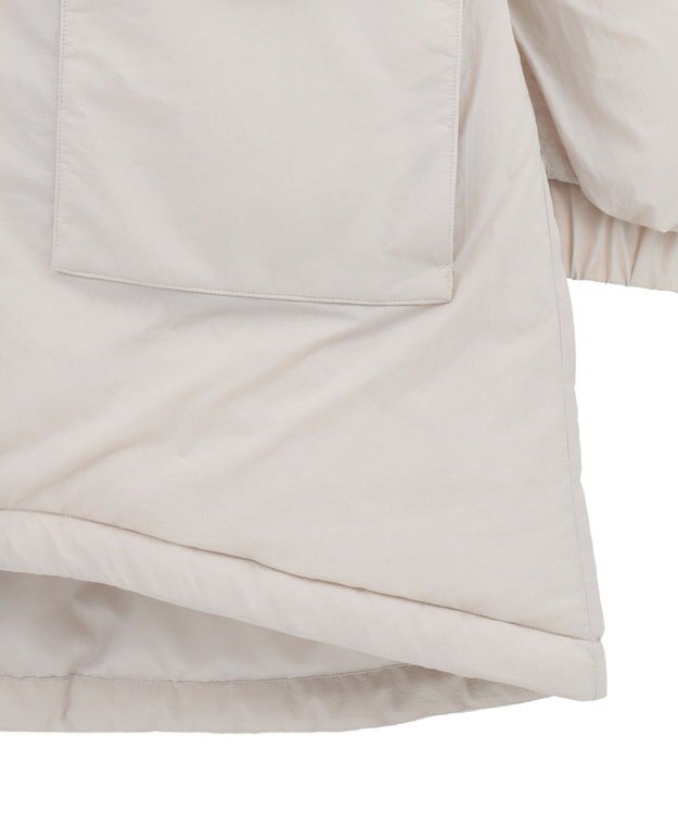 Green Parks フーディ中綿コート Light Gray