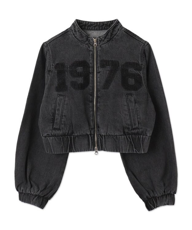 WEGO デニムショートバイカーブルゾン ブラックその他