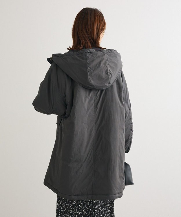 Green Parks フーディ中綿コート Charcoal Gray