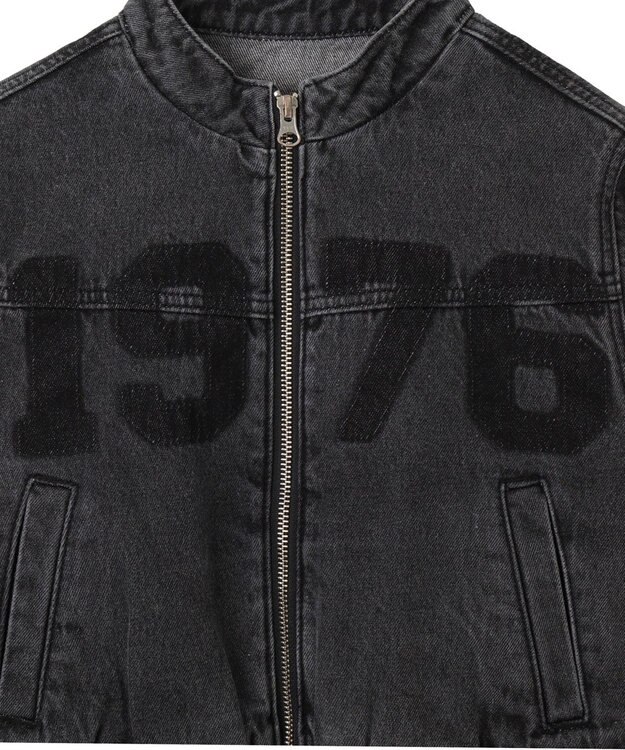 WEGO デニムショートバイカーブルゾン ブラックその他