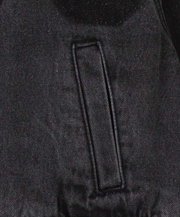 WEGO デニムショートバイカーブルゾン ブラックその他