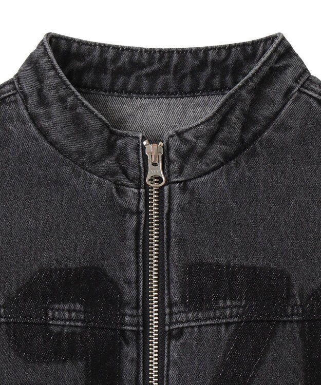 WEGO デニムショートバイカーブルゾン ブラックその他