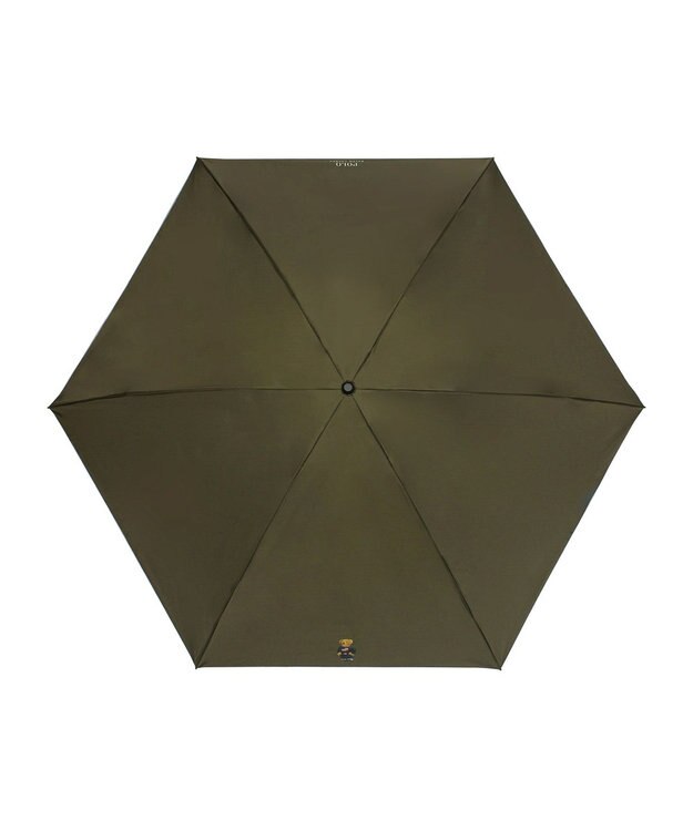 MOONBAT 【軽量】POLO RALPH LAUREN 遮光 晴雨兼用 折りたたみ日傘 無地 ポロベア カーキー