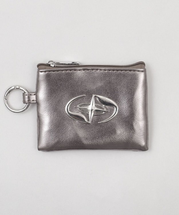 WEGO PUメタルパーツポーチ 柄1