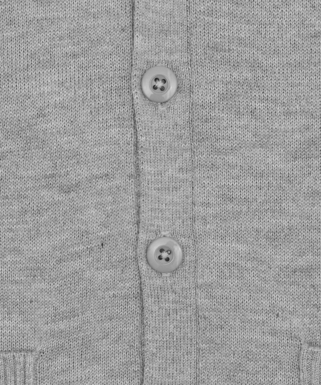 WEGO 【WEB限定/2025年秋冬新作//洗濯OK/毛玉レス/MLXLサイズ展開/オフィス/カジュアル】ベーシックニットカーディガン 杢グレー