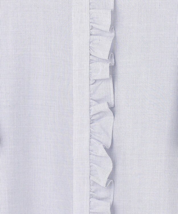 組曲 L 【先行予約】ニューリヨセルシャーティング フロントフリルブラウス ベビーブルー系