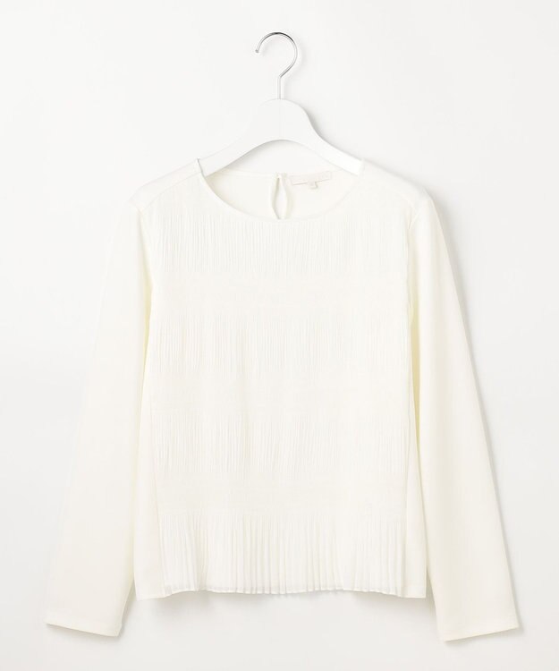 自由区 S プリーツコンビジャージ ブラウス オフ