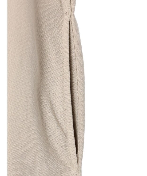 AMERICAN HOLIC 接触冷感Ｖネックリネンブレンドワンピース Gray Beige