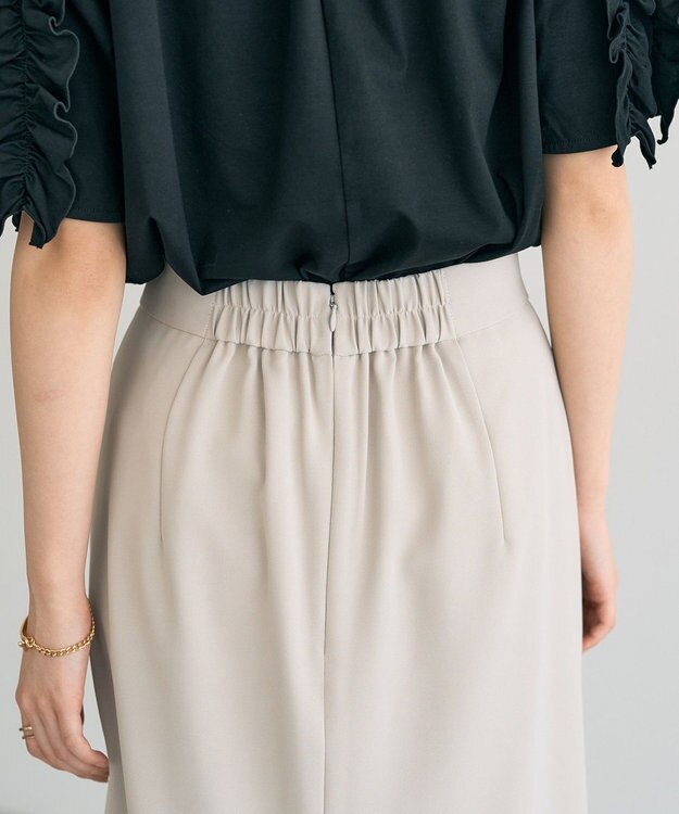 YECCA VECCA ポケットデザインナロースカート Light Beige