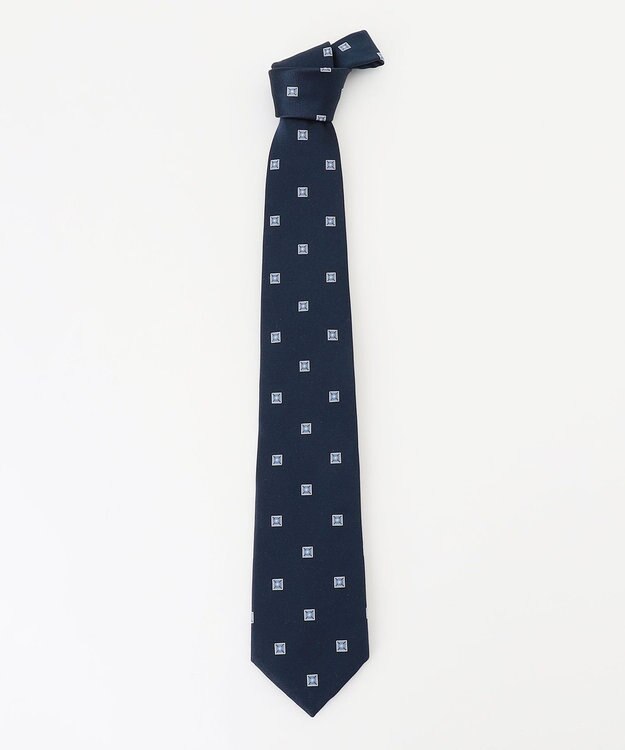 J.PRESS MEN 【FRESHERS COLLECTION】ブロック小紋ネクタイ ネイビー系7