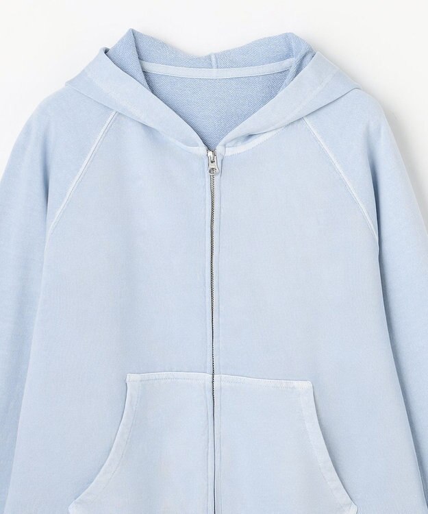 ANY ピグメントパーカー ライトブルー