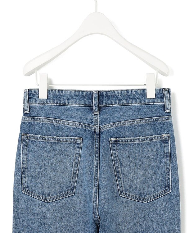 ICB L 【洗える】 ウォーターリサイクルテーパードデニム ブルー系