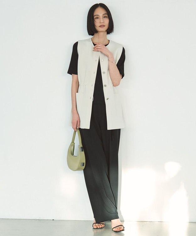 UNFILO テレコ ハーフスリーブTシャツ ブラック