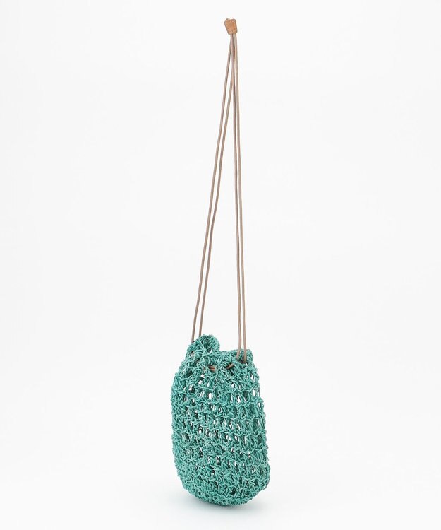 ONWARD CROSSET SELECT 【BAGMATI】アバカ巾着ショルダーバッグ GREEN