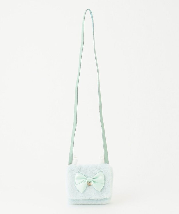 ANY KIDS リボン付き ポケット ポシェット ミント