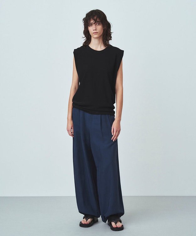 ATON FRESCA SINGLE JERSEY | タンクトップ BLACK