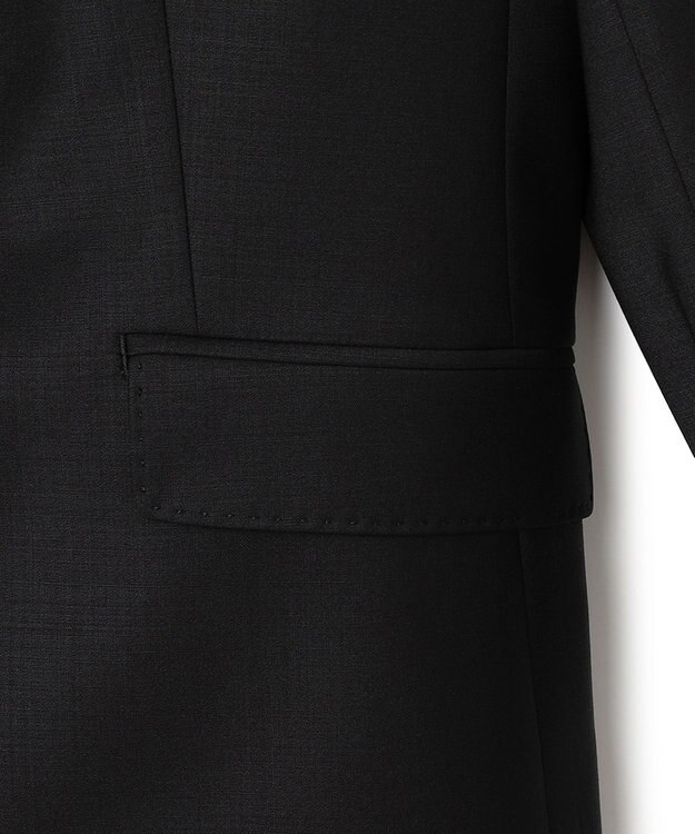 23区 【セットアップ対応】ラフィーネウール 二つ釦 ジャケット ブラック系