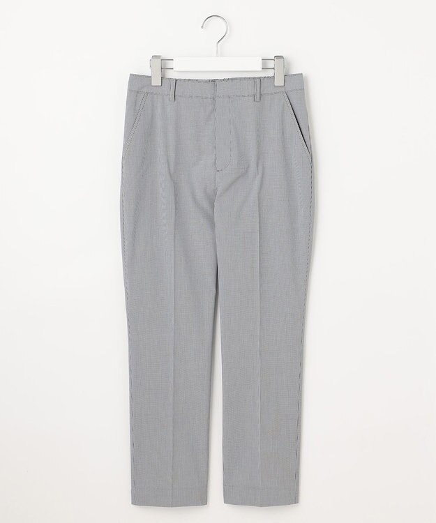 J.PRESS LADIES 【セットアップ対応・洗える・撥水】コットンFITTY テーパード パンツ ネイビーピンヘッド系