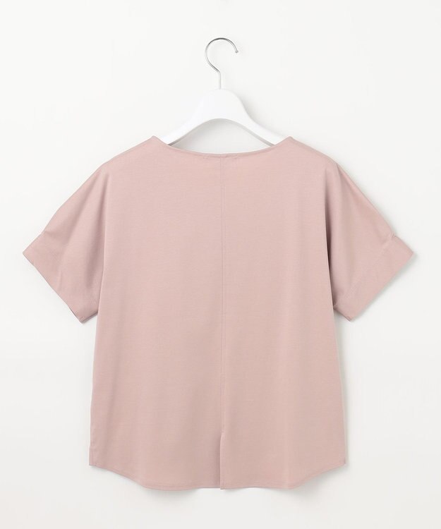 J.PRESS LADIES L 【接触冷感】コットンスムース フレンチスリーブ カットソー ピンク系