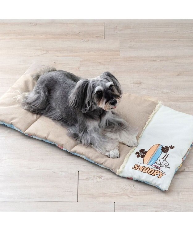 PET PARADISE スヌーピー クール ロールマット 《サーフ柄》 Ｍ ブルー系