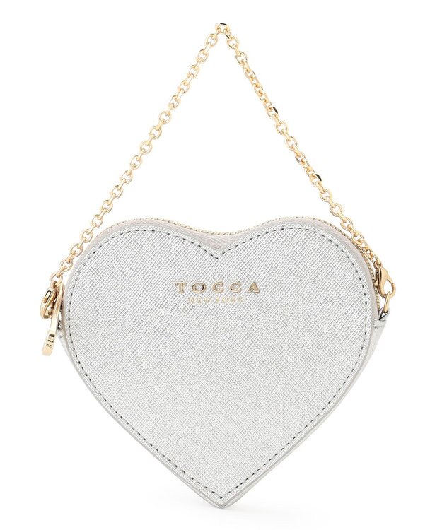 TOCCA 【八木アリサさん着用】WISH IN HEART CHARM POUCH チャームポーチ シルバー系