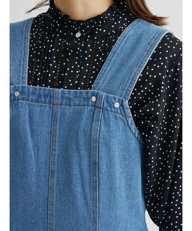 Green Parks ・ＳＵＧＡＲ　ＳＰＯＯＮ　デニムマーメイドジャンスカ Light Indigo