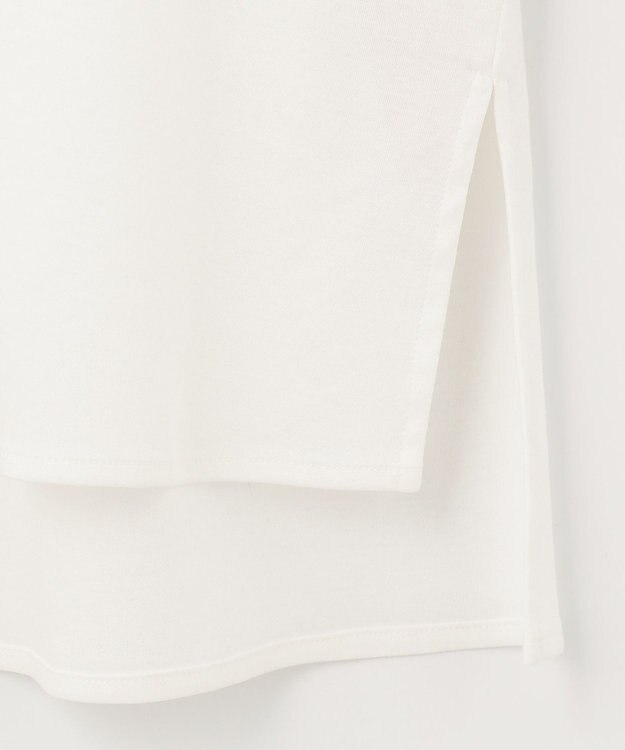 自由区 【洗える】エンブロイダリー スキッパーチュニック アイボリー系