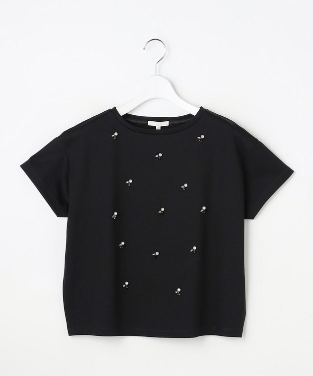 自由区 S ビジュー Tシャツ ブラック