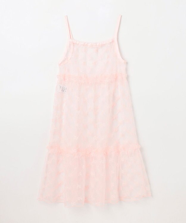 ANY KIDS チュールキャミソール付き ワンピース ピンク