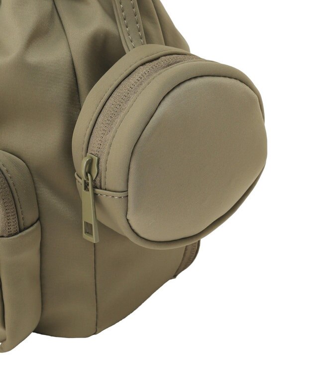 AMERICAN HOLIC ドローコード巾着ショルダーバッグ Khaki