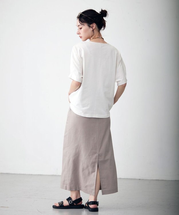 J.PRESS YORK STREET 【WOMEN】ドルマンスリーブ プルオーバー ホワイト系