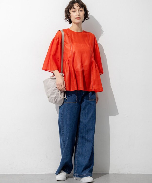 23区 L 【見上愛さん着用】23区 Summer DENIM ベイカーパンツ インディゴ系