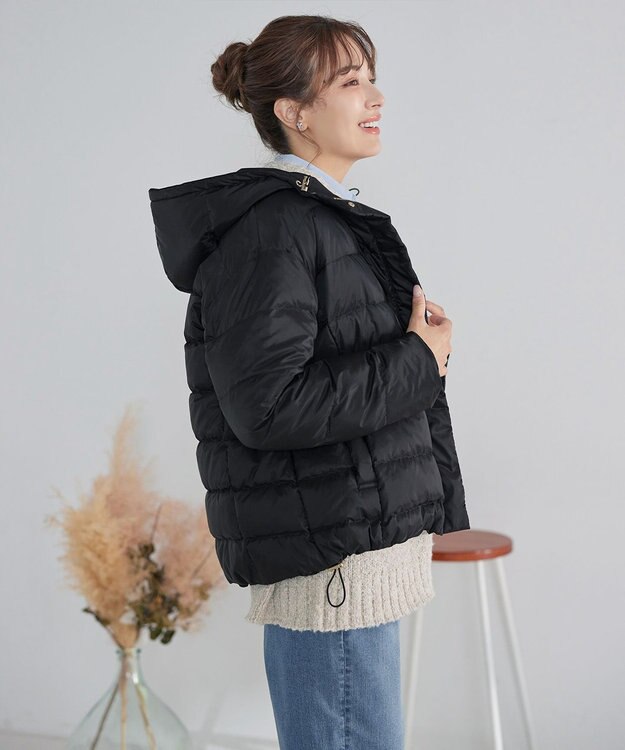 Tiaclasse リバーシブルダウンジャケット ブラック