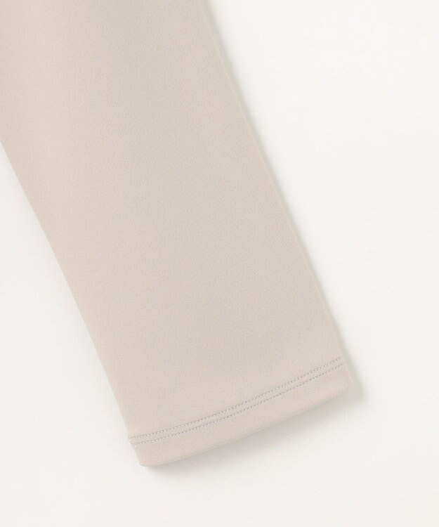 自由区 S プリーツコンビジャージ ブラウス グレージュ