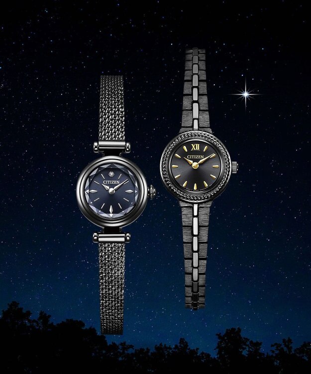 CITIZEN 【特定店取扱いモデル】クラシカルで繊細なブレスバンドのラウンドモデル EG2986-53E ブラック