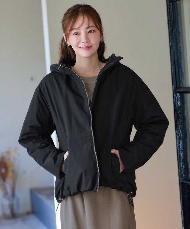 Tiaclasse リバーシブルダウンジャケット ブラック