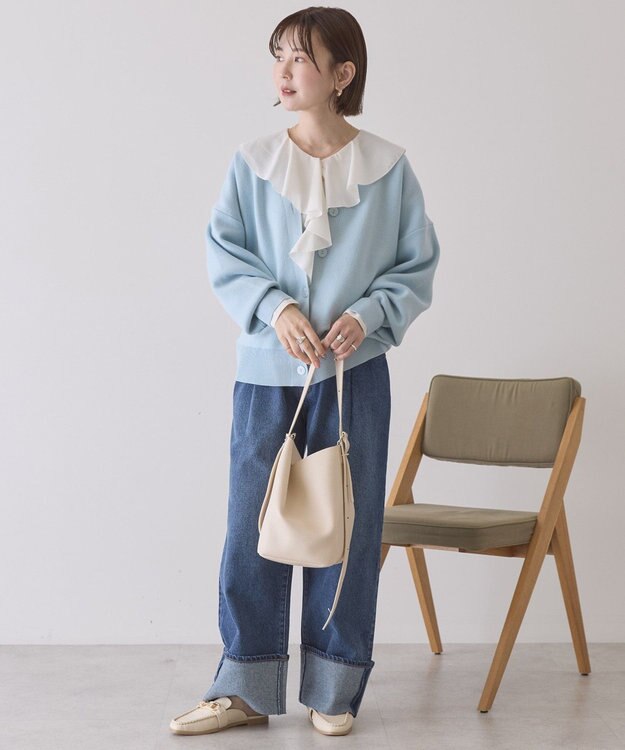 AMERICAN HOLIC Ｖネックニットカーディガン Blue