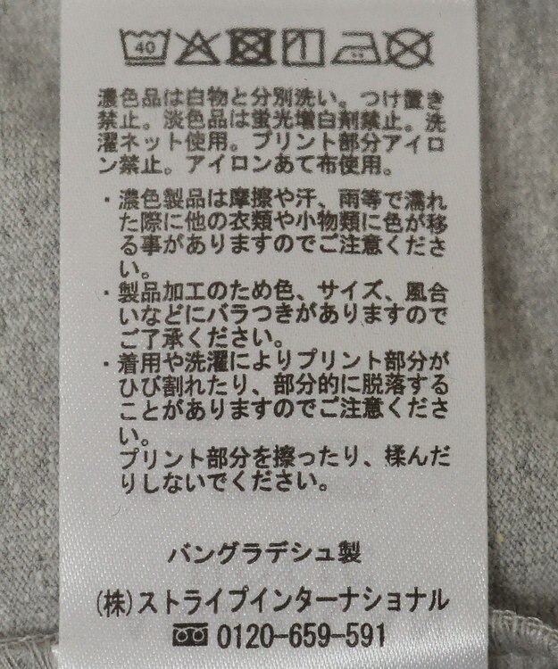 AMERICAN HOLIC BROOKLYN カレッジロゴBIGTシャツ Gray Mixture