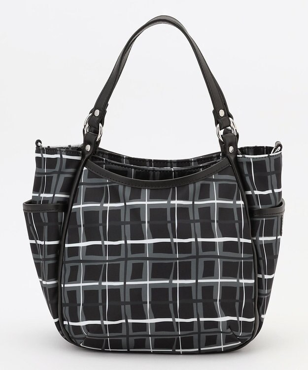 Y'SACCS ドローイングチェック2WAYミニトート ブラック