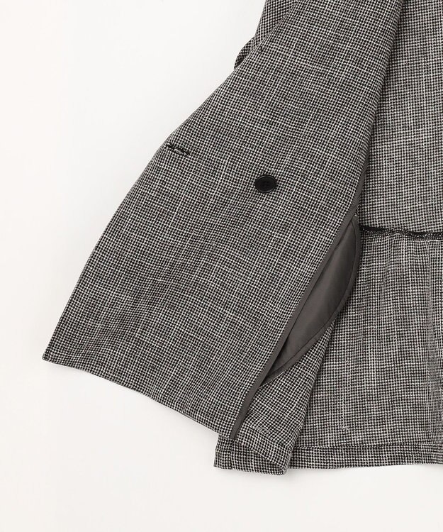 組曲 S 【先行予約】【WEB限定】メランジレノクロス バックペプラムジャケット ブラック系7