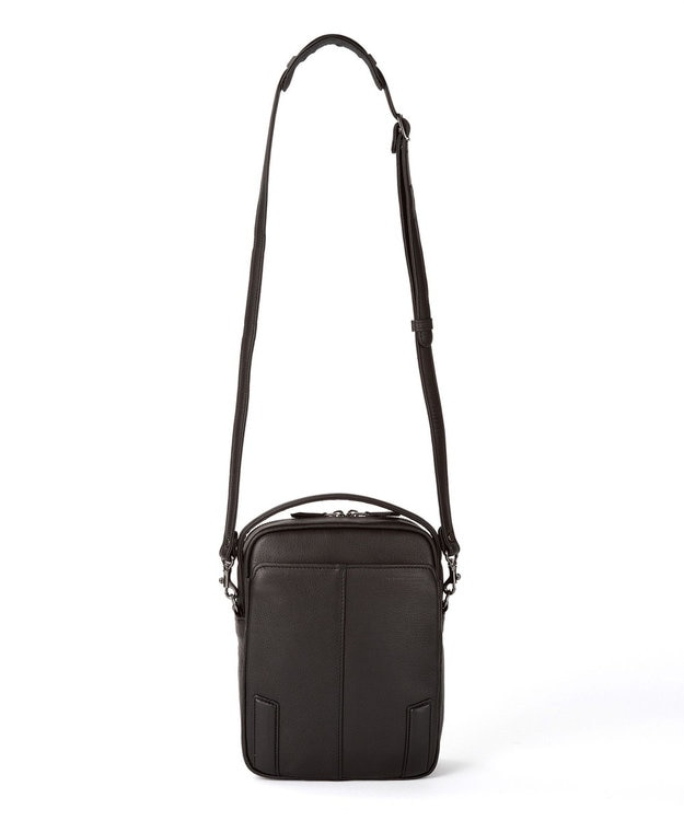 ACE BAGS & LUGGAGE LO HOMME PRESSE アルカイックソフト 本革 縦型ショルダーバッグ 大 71783 ロ・オム・プレッセ ブラック