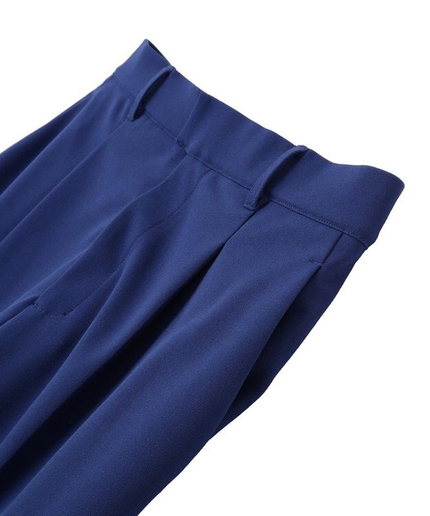 Green Parks きれいシルエット接触冷感テーパードパンツ Blue