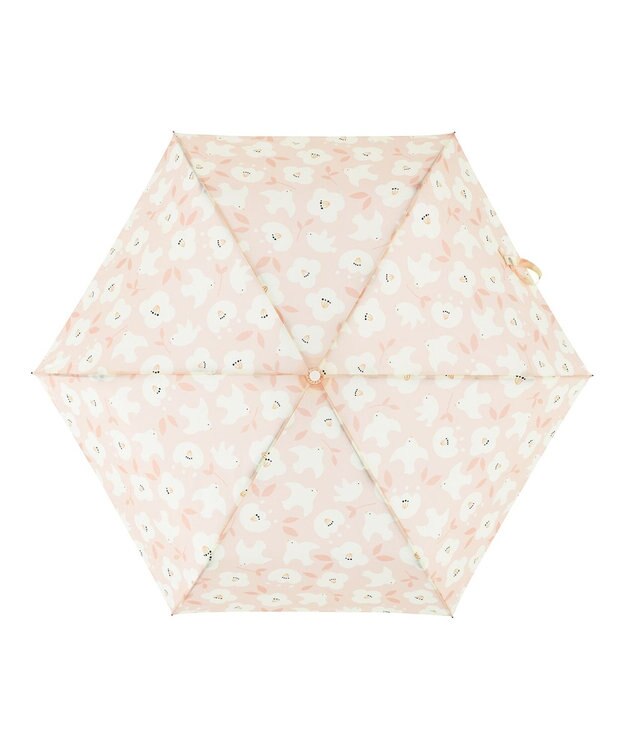 MOONBAT estaa 【耐風】折りたたみ傘 ハッピーバーズ UV オレンジ