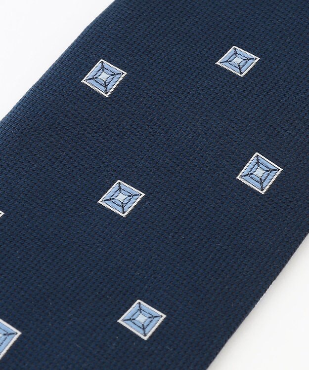 J.PRESS MEN 【FRESHERS COLLECTION】ブロック小紋ネクタイ ネイビー系7