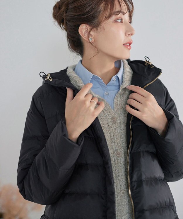 Tiaclasse リバーシブルダウンジャケット ブラック