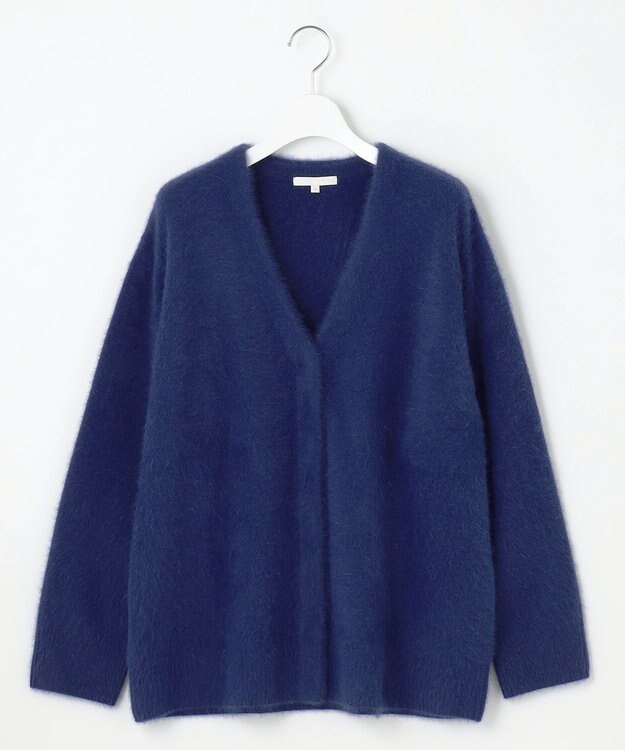 自由区 フォックスウール カーディガン ブルー